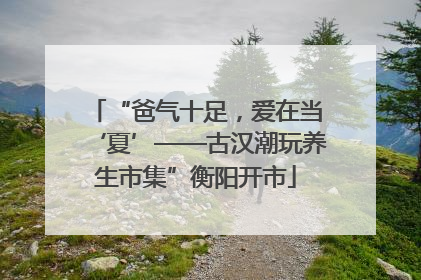 “爸气十足，爱在当‘夏’——古汉潮玩养生市集”衡阳开市