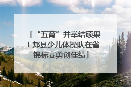 “五育”并举结硕果！郏县少儿体操队在省锦标赛勇创佳绩