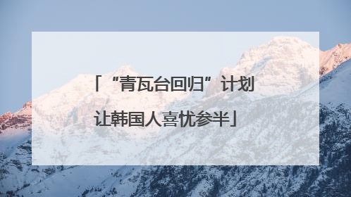“青瓦台回归”计划让韩国人喜忧参半