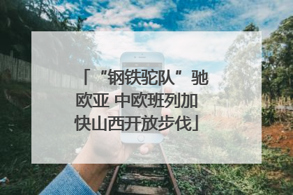 “钢铁驼队”驰欧亚 中欧班列加快山西开放步伐