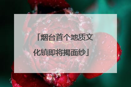 烟台首个地质文化镇即将揭面纱