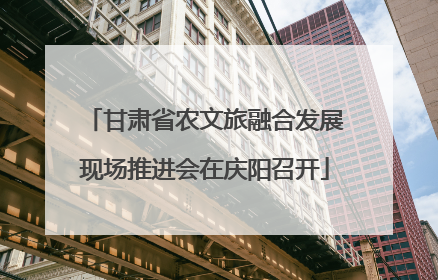 甘肃省农文旅融合发展现场推进会在庆阳召开