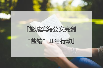 盐城滨海公安亮剑“盐靖”Ⅱ号行动