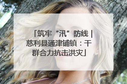 筑牢“汛”防线｜慈利县通津铺镇：干群合力抗击洪灾