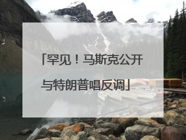 罕见！马斯克公开与特朗普唱反调