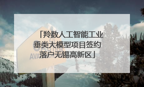 羚数人工智能工业垂类大模型项目签约落户无锡高新区