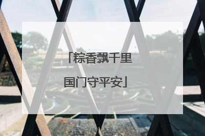 粽香飘千里 国门守平安