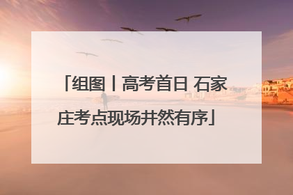 组图丨高考首日 石家庄考点现场井然有序