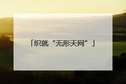 织就“无形天网”