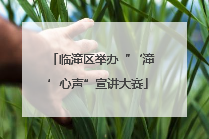 临潼区举办“‘潼’心声”宣讲大赛