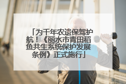 为千年农遗保驾护航！《丽水市青田稻鱼共生系统保护发展条例》正式施行