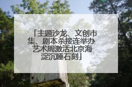 主题沙龙、文创市集、剧本杀接连举办 艺术周激活北京海淀沉睡石刻