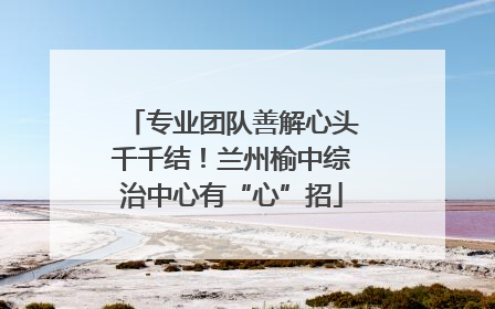 专业团队善解心头千千结！兰州榆中综治中心有“心”招