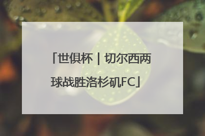 世俱杯｜切尔西两球战胜洛杉矶FC