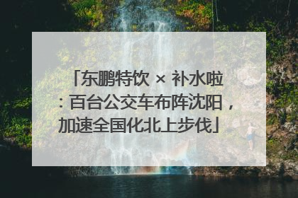 东鹏特饮 × 补水啦：百台公交车布阵沈阳，加速全国化北上步伐