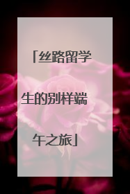 丝路留学生的别样端午之旅