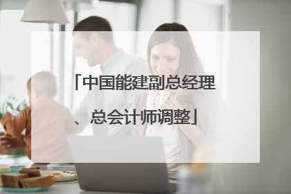 中国能建副总经理、总会计师调整