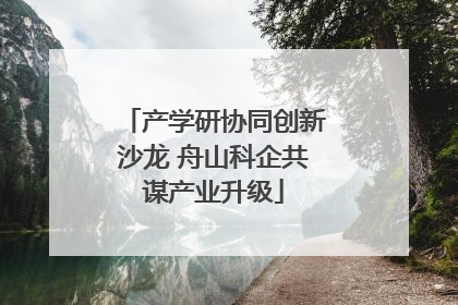 产学研协同创新沙龙 舟山科企共谋产业升级