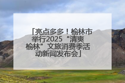 亮点多多！榆林市举行2025“清爽榆林”文旅消费季活动新闻发布会