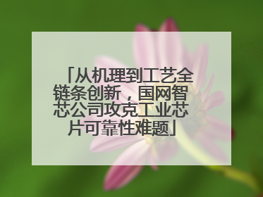从机理到工艺全链条创新，国网智芯公司攻克工业芯片可靠性难题