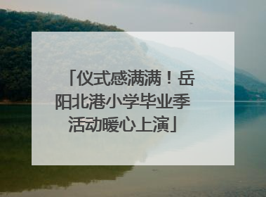 仪式感满满！岳阳北港小学毕业季活动暖心上演