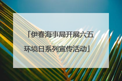 伊春海事局开展六五环境日系列宣传活动