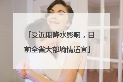 受近期降水影响，目前全省大部墒情适宜