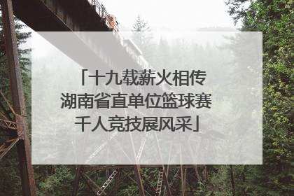 十九载薪火相传 湖南省直单位篮球赛千人竞技展风采