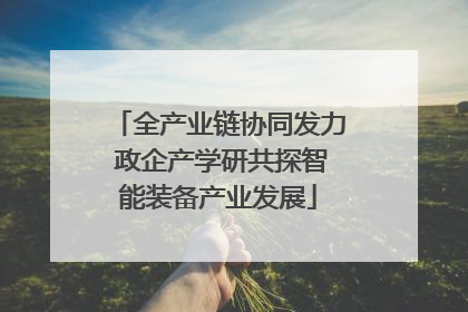 全产业链协同发力 政企产学研共探智能装备产业发展