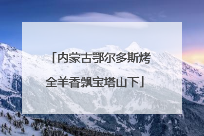 内蒙古鄂尔多斯烤全羊香飘宝塔山下