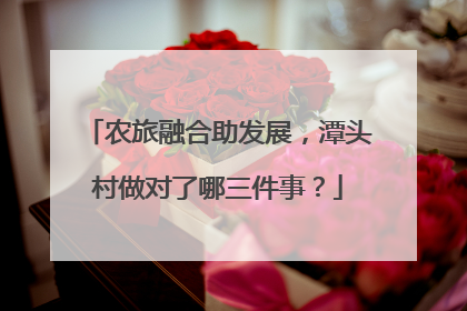 农旅融合助发展，潭头村做对了哪三件事？
