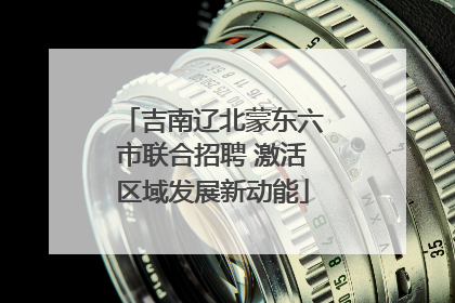 吉南辽北蒙东六市联合招聘 激活区域发展新动能