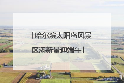 哈尔滨太阳岛风景区添新景迎端午