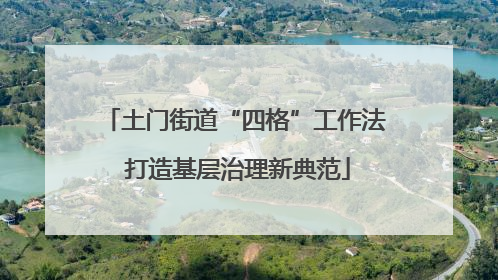 土门街道“四格”工作法 打造基层治理新典范
