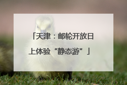 天津：邮轮开放日上体验“静态游”