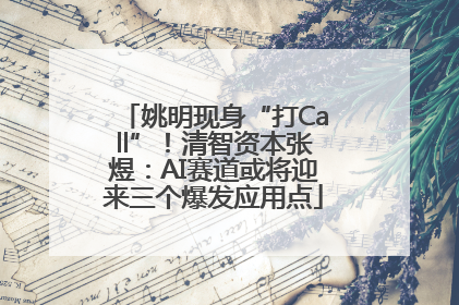 姚明现身“打Call”！清智资本张煜：AI赛道或将迎来三个爆发应用点