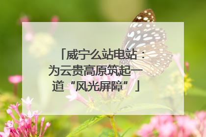 威宁么站电站：为云贵高原筑起一道“风光屏障”