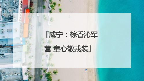 威宁：棕香沁军营 童心敬戎装