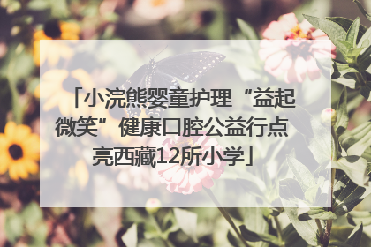 小浣熊婴童护理“益起微笑”健康口腔公益行点亮西藏12所小学