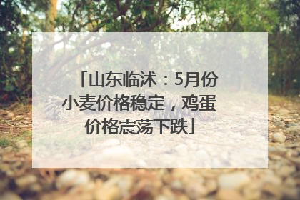 山东临沭：5月份小麦价格稳定，鸡蛋价格震荡下跌