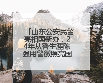 山东公安民警亮相国新办，24年从警生涯陈强用警徽照亮国际维和路