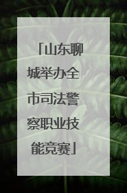 山东聊城举办全市司法警察职业技能竞赛