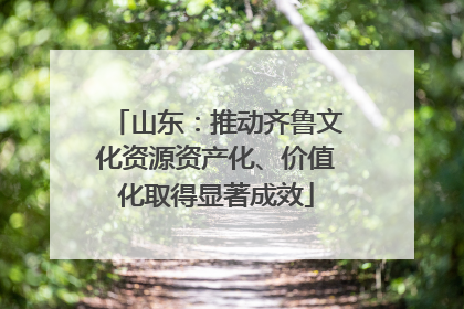 山东：推动齐鲁文化资源资产化、价值化取得显著成效