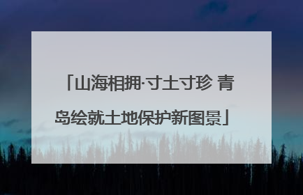 山海相拥·寸土寸珍 青岛绘就土地保护新图景
