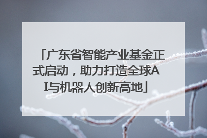 广东省智能产业基金正式启动，助力打造全球AI与机器人创新高地