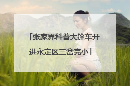 张家界科普大篷车开进永定区三岔完小