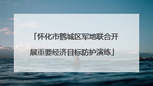 怀化市鹤城区军地联合开展重要经济目标防护演练