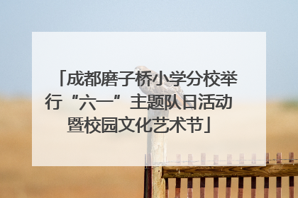 成都磨子桥小学分校举行“六一”主题队日活动暨校园文化艺术节