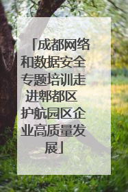 成都网络和数据安全专题培训走进郫都区 护航园区企业高质量发展