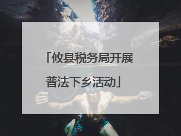 攸县税务局开展普法下乡活动